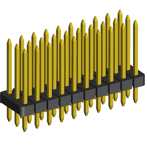 2.00mm Pin Header Triple Rows Straight Dip Type(H=1.5).